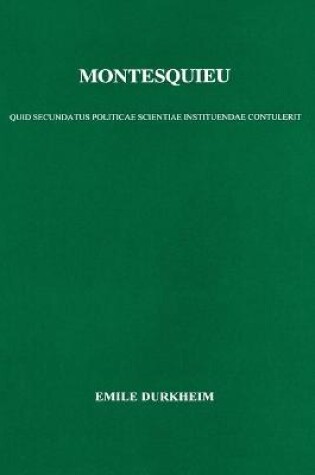 Cover of Montesquieu