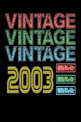 Book cover for Vintage Vintage Vintage 2003