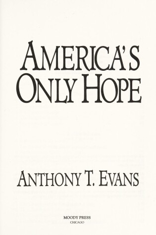 Cover of America's Only Hope