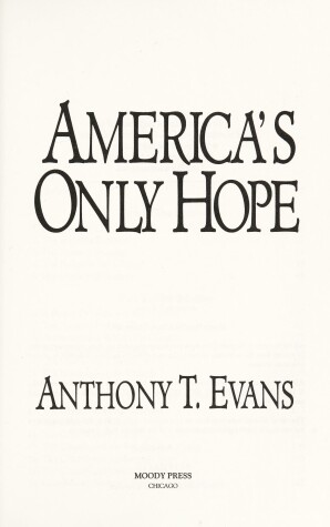 Book cover for America's Only Hope
