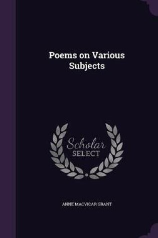 Cover of Poems on Various Subjects