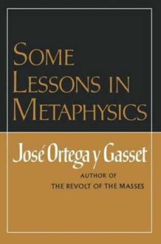 Cover of Some Lessons in Metaphysics