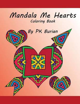 Book cover for Mandala Me Hearts Coloring Book