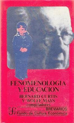 Book cover for Fenomenologia y Educacion