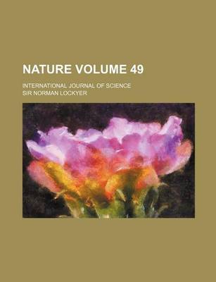 Book cover for Nature Volume 49; International Journal of Science