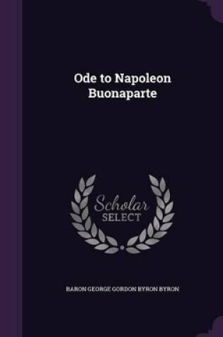 Cover of Ode to Napoleon Buonaparte