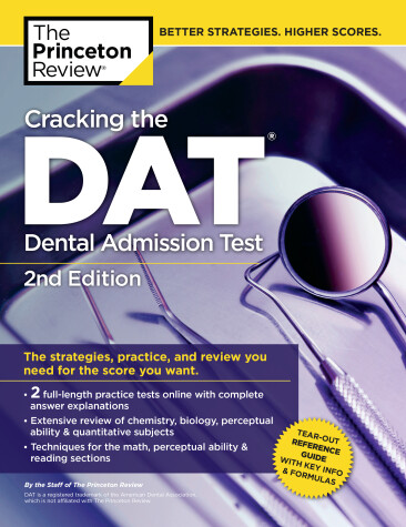 Book cover for Cracking the DAT (Dental Admission Test), 2nd Edition