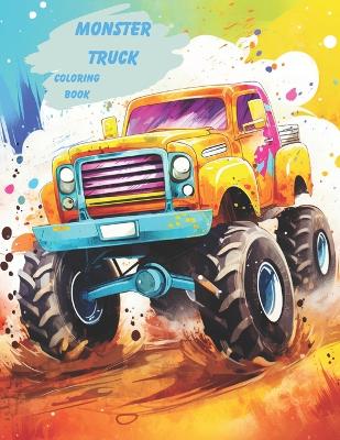 Book cover for Monster Truck Coloring Book