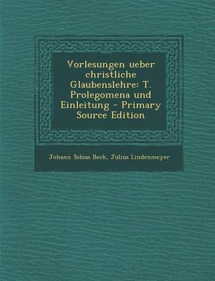 Book cover for Vorlesungen Ueber Christliche Glaubenslehre