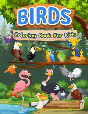 Book cover for Birds Coloring Book For Kids