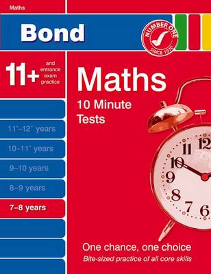 Book cover for Bond 10 Minute Tests Maths 7-8 Years