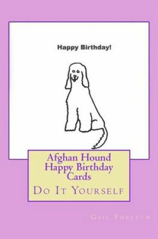 Cover of Afghan Hound Happy Birthday Cards