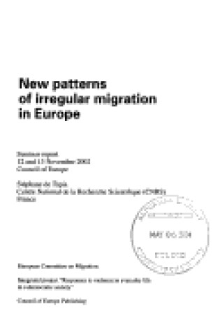 Cover of New Patterns of Irregular Migration in Europe