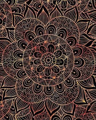 Book cover for Bullet Journal Notebook Mandala Pattern 6