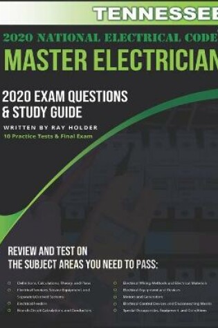 Cover of Tennessee 2020 Master Electrician Exam Questions and Study Guide