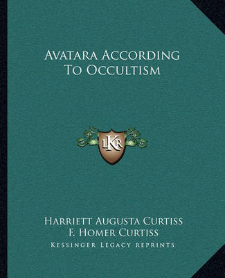 Book cover for Avatara According to Occultism