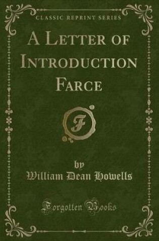 Cover of A Letter of Introduction Farce (Classic Reprint)