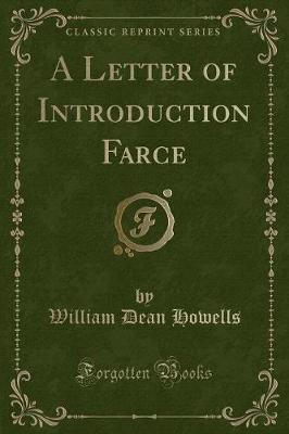 Book cover for A Letter of Introduction Farce (Classic Reprint)