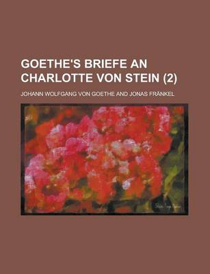 Book cover for Goethe's Briefe an Charlotte Von Stein (2)