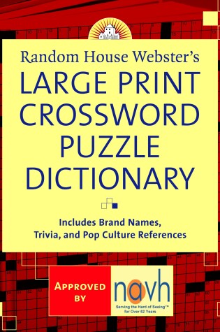 Cover of Random House Webster's Large Print Crossword Puzzle Dictionary