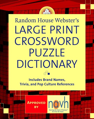 Book cover for Random House Webster's Large Print Crossword Puzzle Dictionary