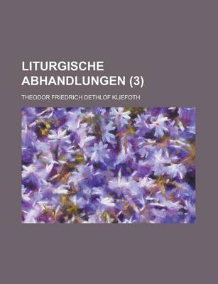 Book cover for Liturgische Abhandlungen (3)