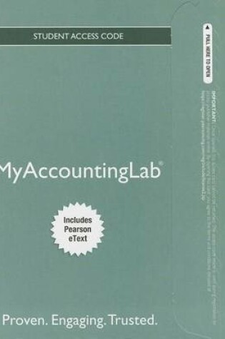 Cover of NEW MyLab Accounting with Pearson eText -- Standalone Access Card -- for Horngren's Financial & Managerial Accounting