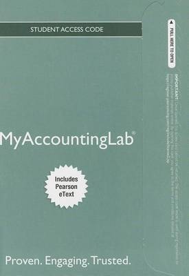 Book cover for NEW MyLab Accounting with Pearson eText -- Standalone Access Card -- for Horngren's Financial & Managerial Accounting