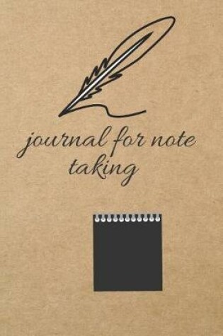 Cover of Journal for Note Taking