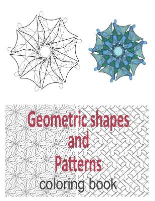 Book cover for Geometric shapes and patterns coloring book