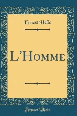 Cover of L'Homme (Classic Reprint)