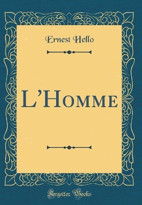 Book cover for L'Homme (Classic Reprint)