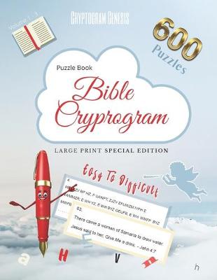 Cover of Puzzle Book Bible Cryptogram Large Print Special Edition