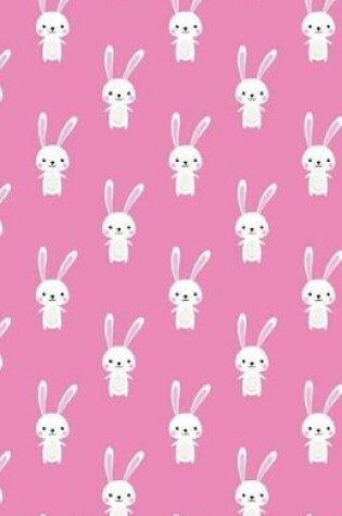 Cover of Journal Notebook For Animal Lovers - Cute Rabbit Pattern - Pink