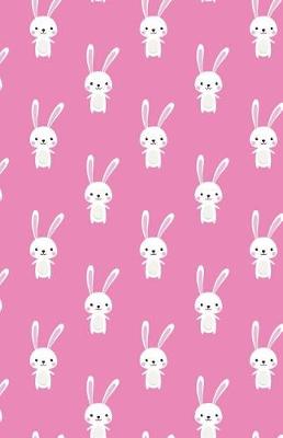 Cover of Journal Notebook For Animal Lovers - Cute Rabbit Pattern - Pink