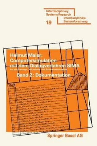 Cover of Computersimulation mit dem Dialogverfahren SIMA
