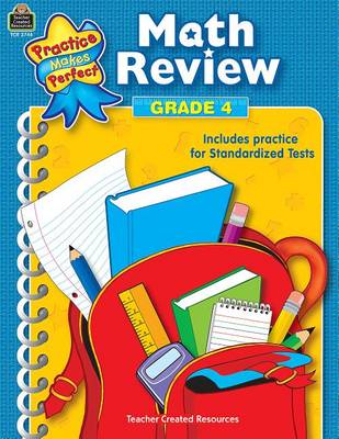 Book cover for Math Review Grade 4