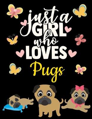 Cover of Pug Dot Grid Black Pages Journal