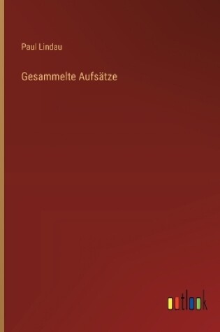 Cover of Gesammelte Aufsätze