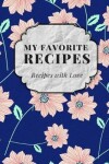 Book cover for My Favorite Recipes