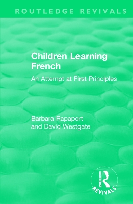 Cover of Children Learning French