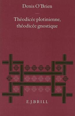Book cover for Theodicee plotinienne, theodicee gnostique