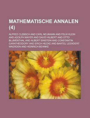 Book cover for Mathematische Annalen (4)