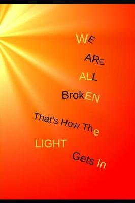 Book cover for We Are All Broken. That's How the Light Gets In.