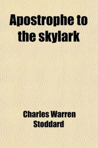 Cover of Apostrophe to the Skylark