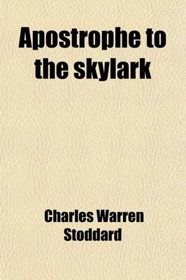 Book cover for Apostrophe to the Skylark