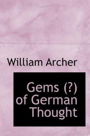 Cover of Gems (? of German Thought