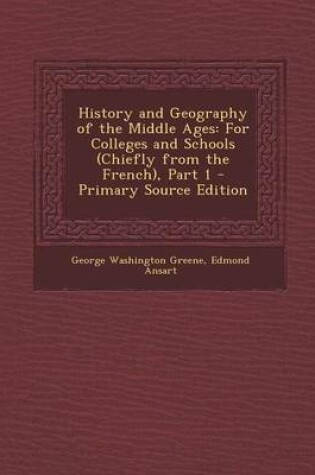 Cover of History and Geography of the Middle Ages