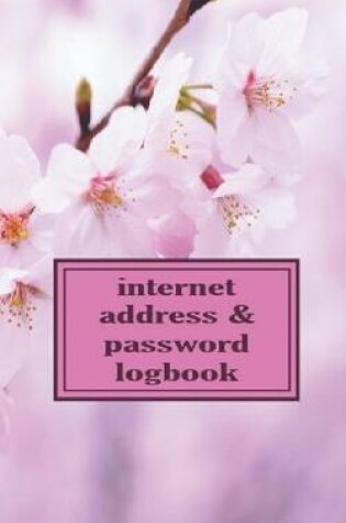 Cover of Pink Sakura Internet Password logbook