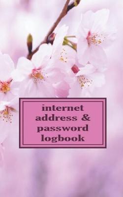 Book cover for Pink Sakura Internet Password logbook